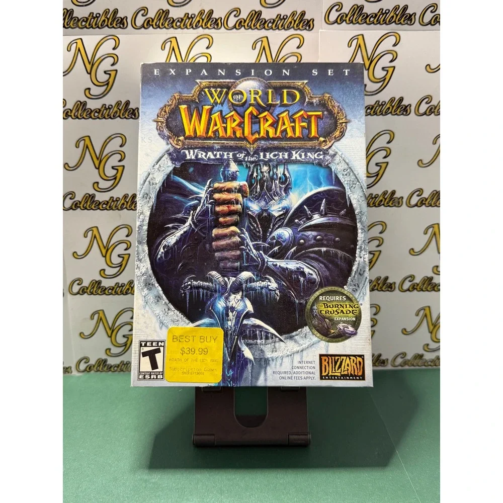 World of Warcraft Wrath of the Lich King PC Mac Expansion Set Blizzard 2008 Box